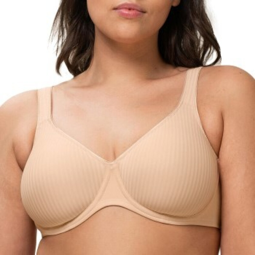 BH Modern Soft Cotton Underwire Bra Beige C 110 Dame