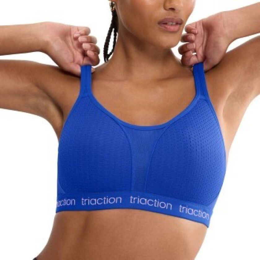 Triumph Triaction Energy Lite Padded Sports Bra EX BH Kornblå B 70 Dame