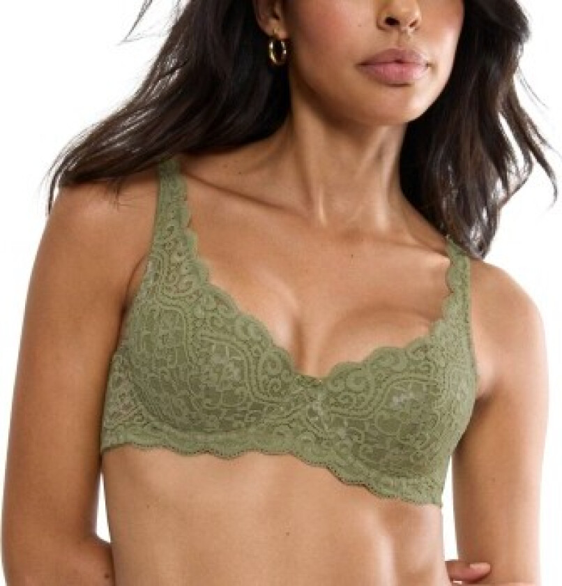 BH Amourette Wired Bra With Lace Oliven A 70 Dame