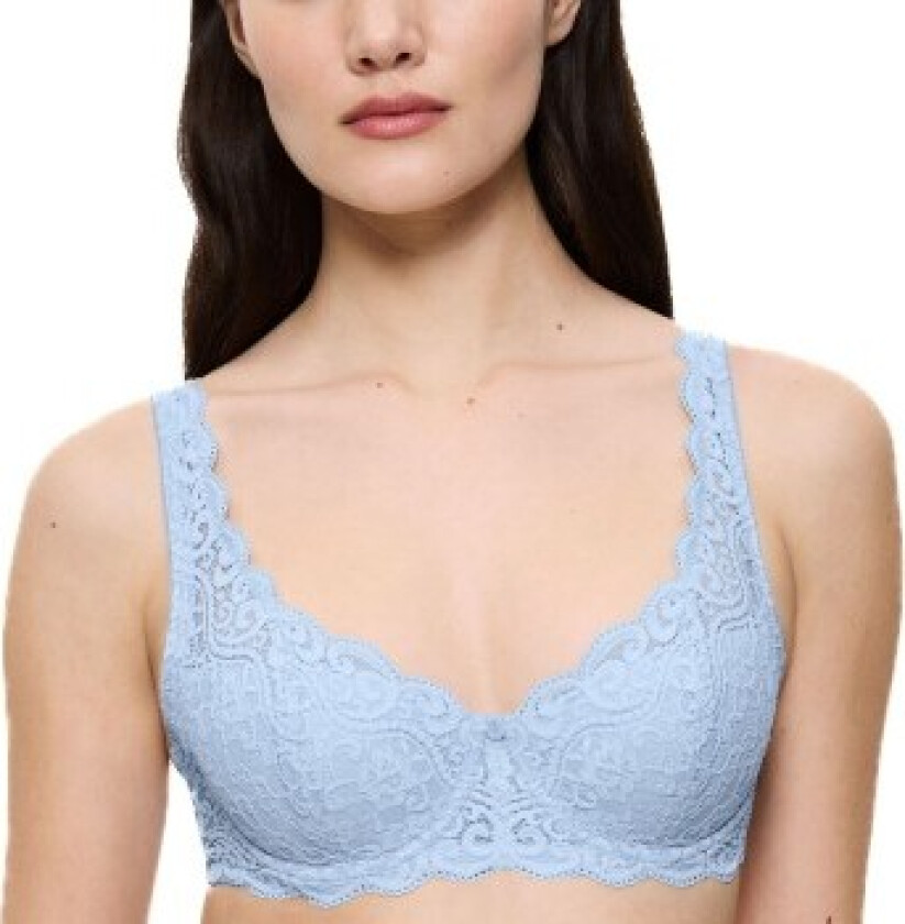 BH Amourette Wired Bra With Lace Lysblå E 90 Dame