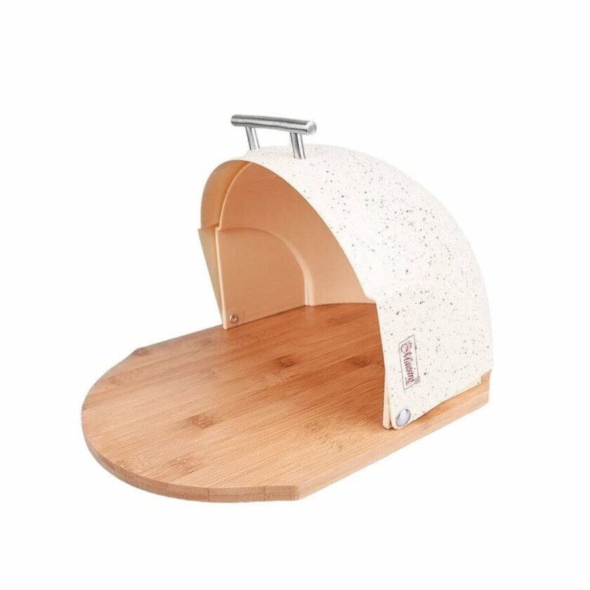 Bilde av Brødkurv Feel Maestro MR-1678 Beige Sølv Tre Plast 1 Deler 27,5 x 21 x 37,5 cm