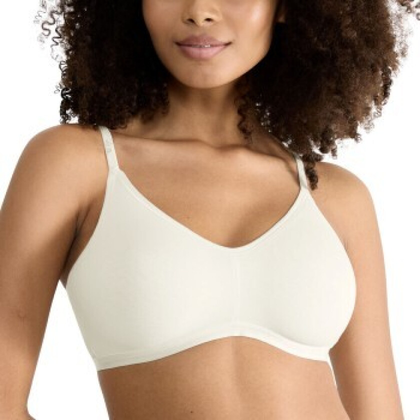 BH GO Daily Cotton Soft Bra Benhvit Large Dame