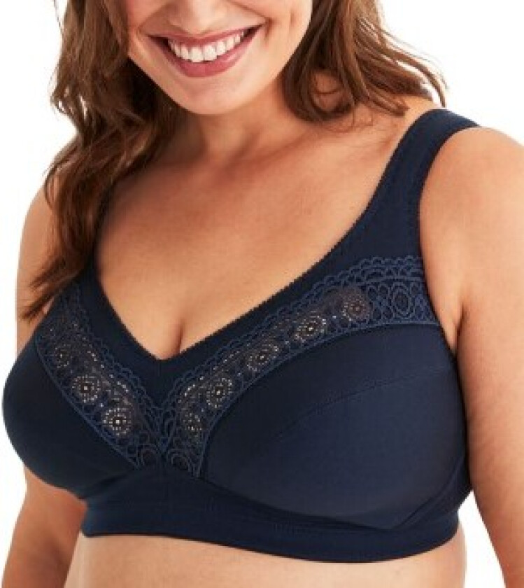 BH Cotton Star Soft Bra Marine bomull C 100 Dame