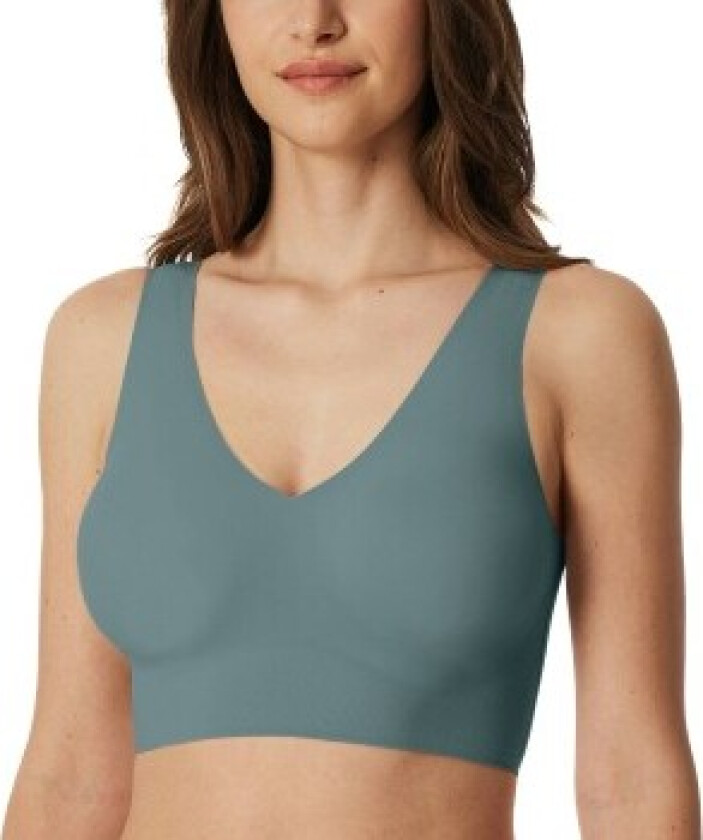 BH Microfiber Top with Removable Pads Blå/Grønn XX-Large Dame