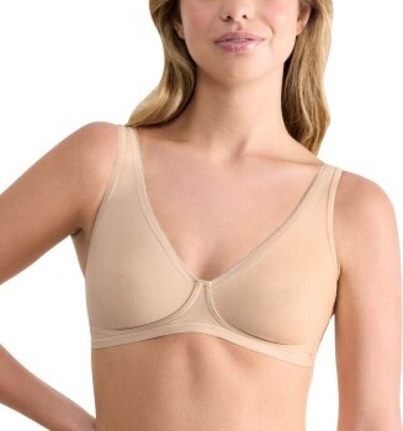 BH Basic Plus Soft Bra Beige D 80 Dame