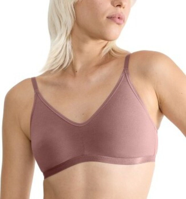 BH GO Daily Cotton Soft Bra Mørkrosa Small Dame