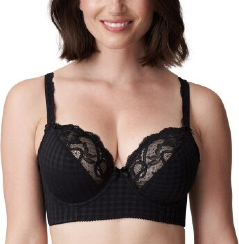 BH Madison Deep Plunge Balcony Bra Svart C 90 Dame