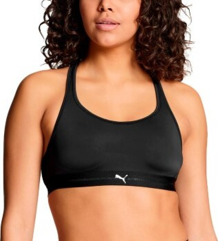 BH Crossback Padded Sporty Top Svart polyamid Large Dame