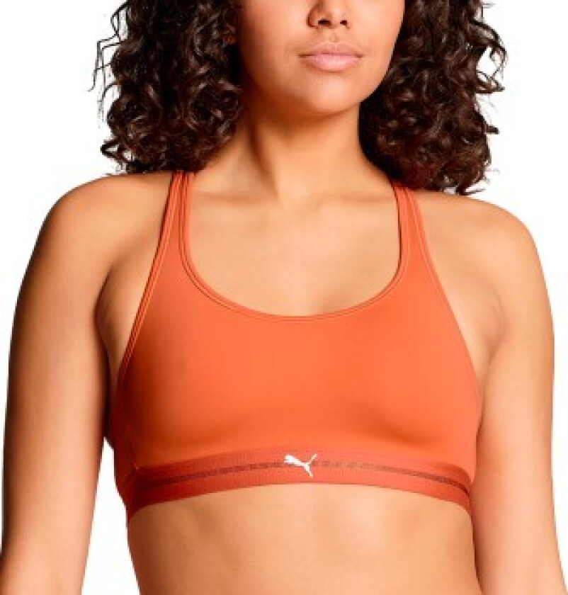 BH Crossback Padded Sporty Top Oransje polyamid Large Dame