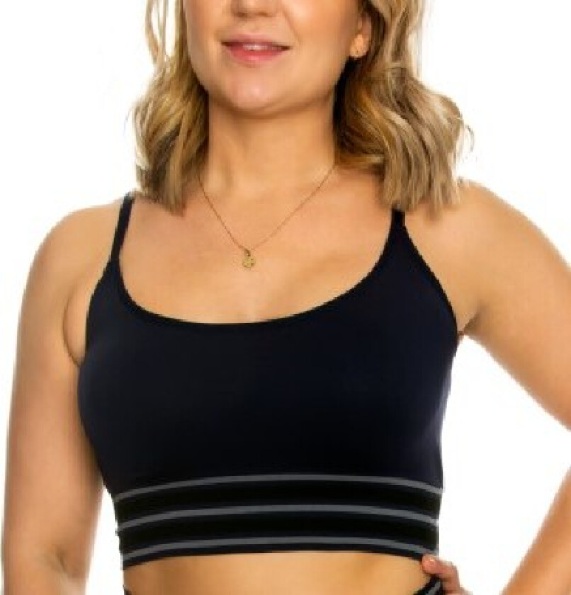 BH Lucia Long Bra Top Mørkblå polyamid Small Dame