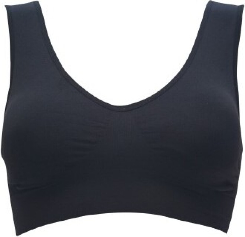 BH Lucia Bamboo Bra Top Wide Strap Svart Small Dame