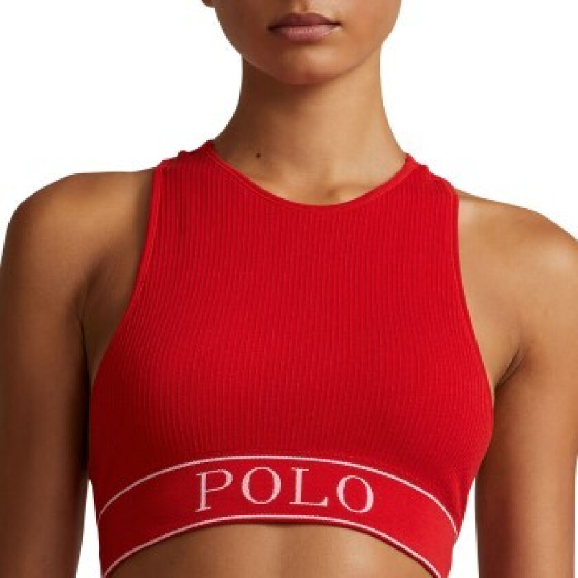 BH High Neck Top Rød Medium Dame