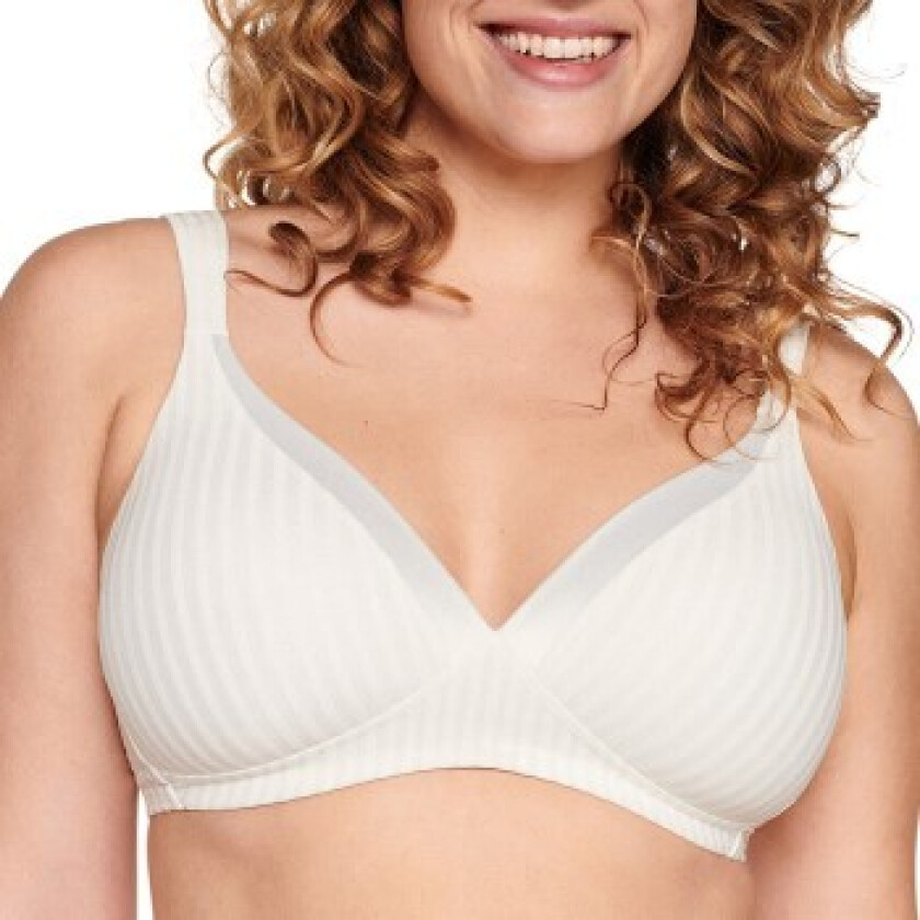 BH Everyday Wednesday Striped Soft Bra Elfenben C 90 Dame