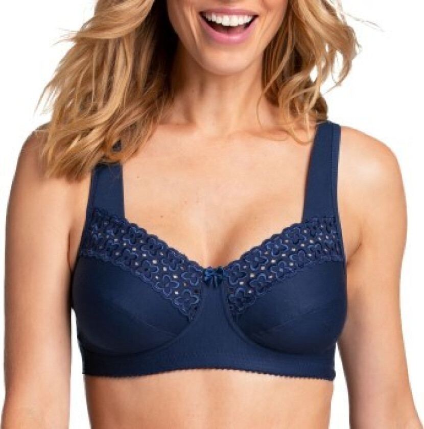 Miss Mary Broderie Anglais Soft Bra BH Mørkblå I 100 Dame