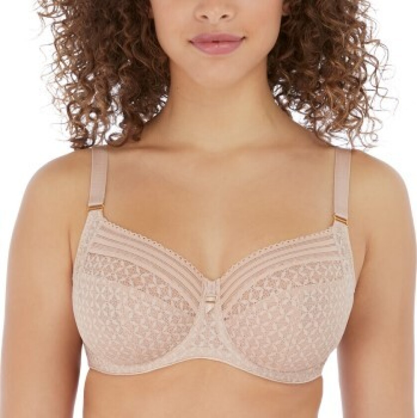 BH Viva Underwire Side Support Lace Bra Beige polyamid K 70 Dame