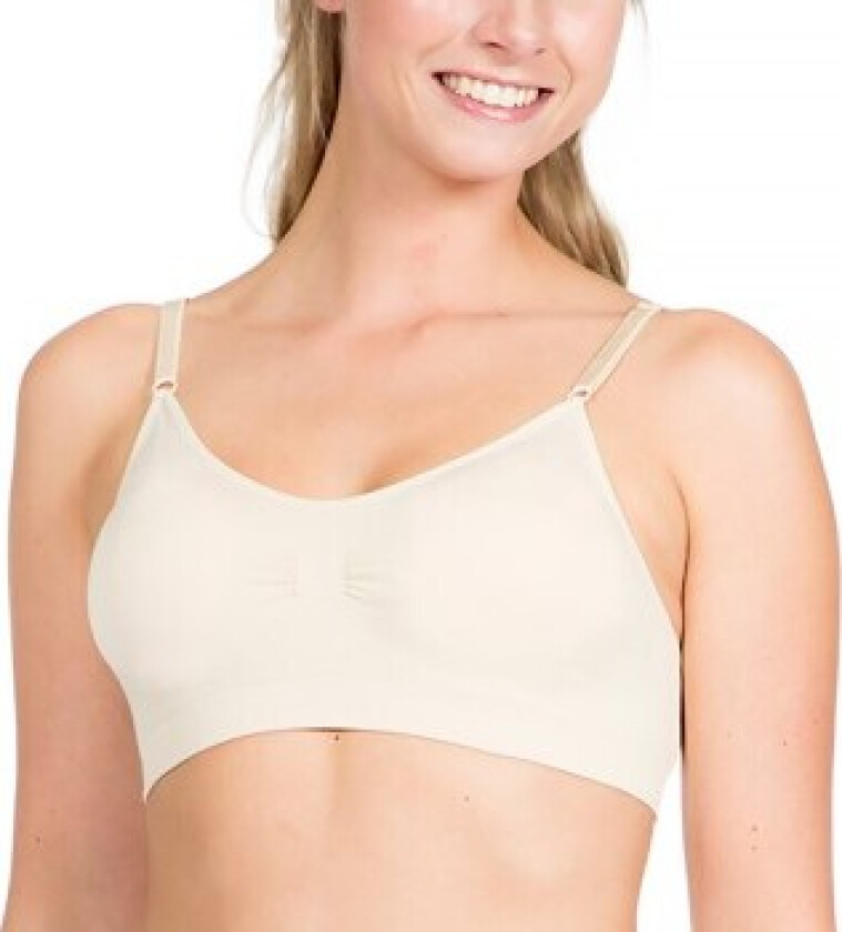 BH Comfort Bra Spagetthi Straps Beige nylon Medium Dame