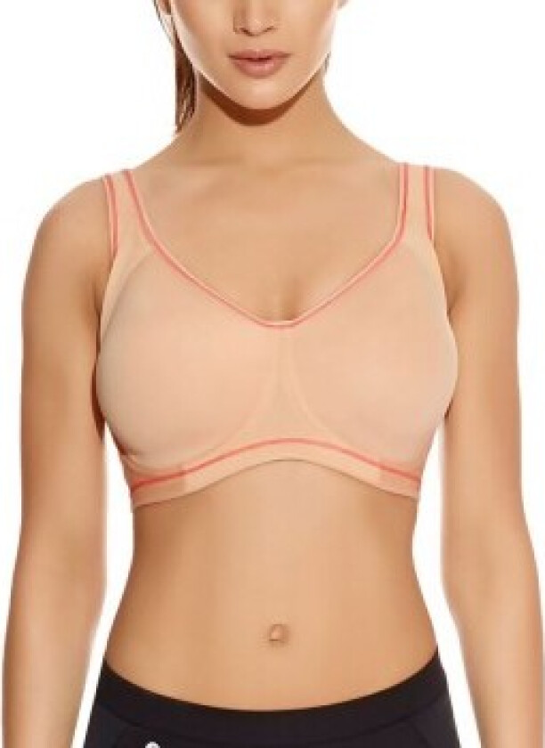 BH Sonic Underwired Moulded Sports Bra Beige C 75 Dame