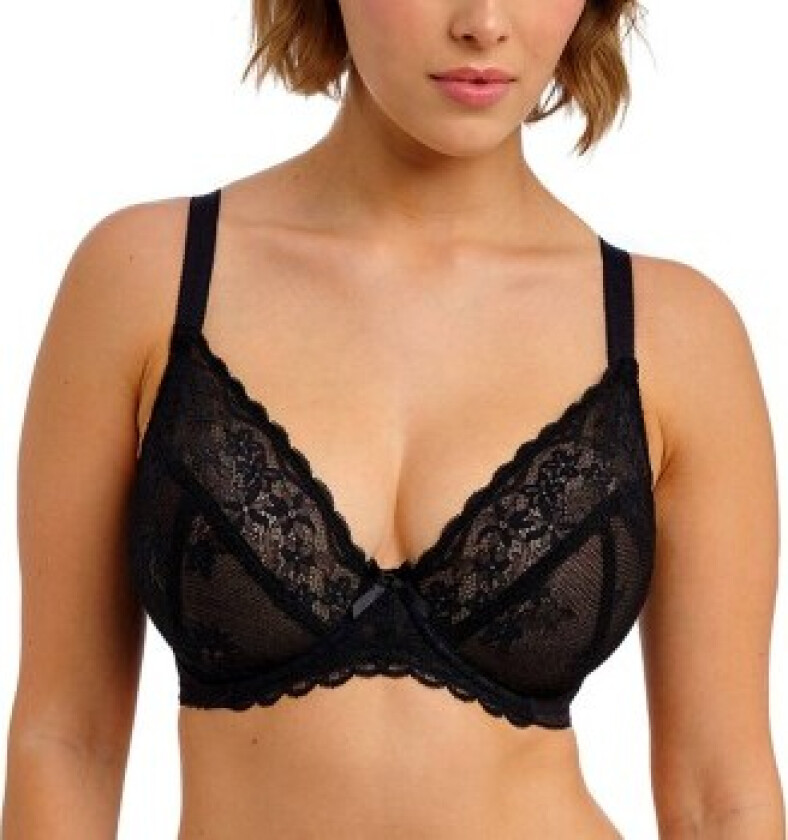 BH Quinn Underwire Plunge Bra Svart E 70 Dame