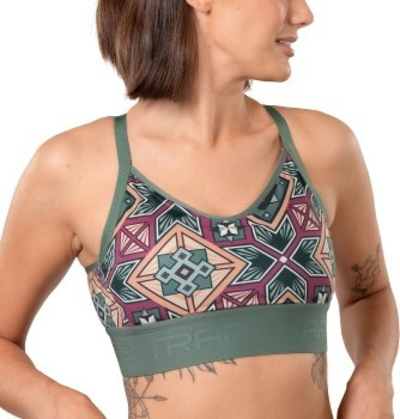 BH Fröya Wool Sports Bra Grønn polyester Large Dame
