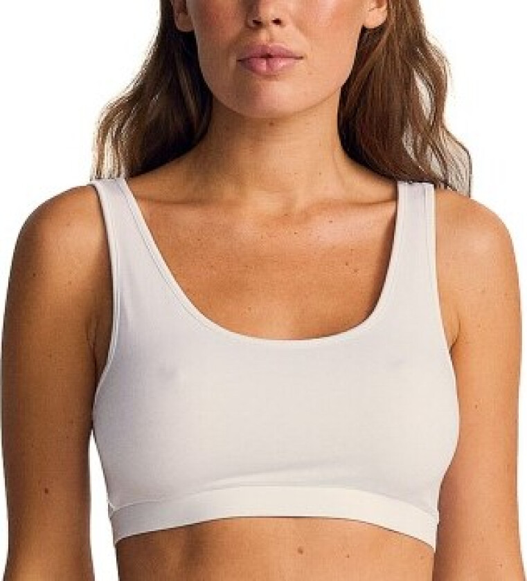 BH Bamboo Bra Top Wide Straps Hvit Small Dame