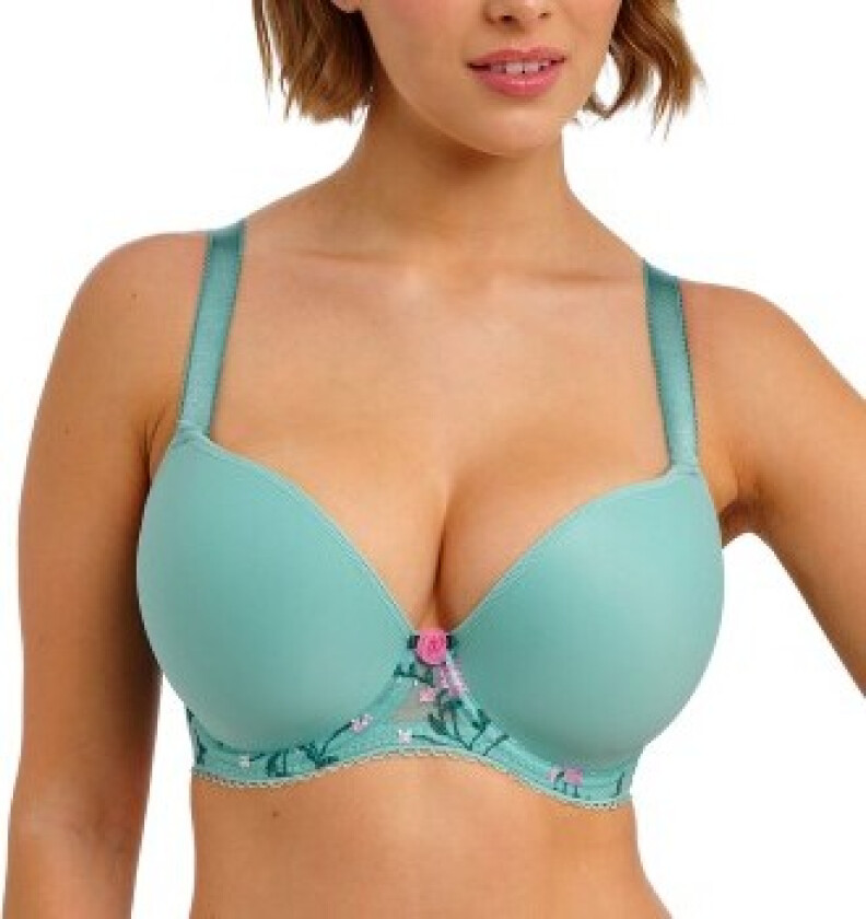 BH Love Crush Moulded Plunge Bra Turkis E 70 Dame