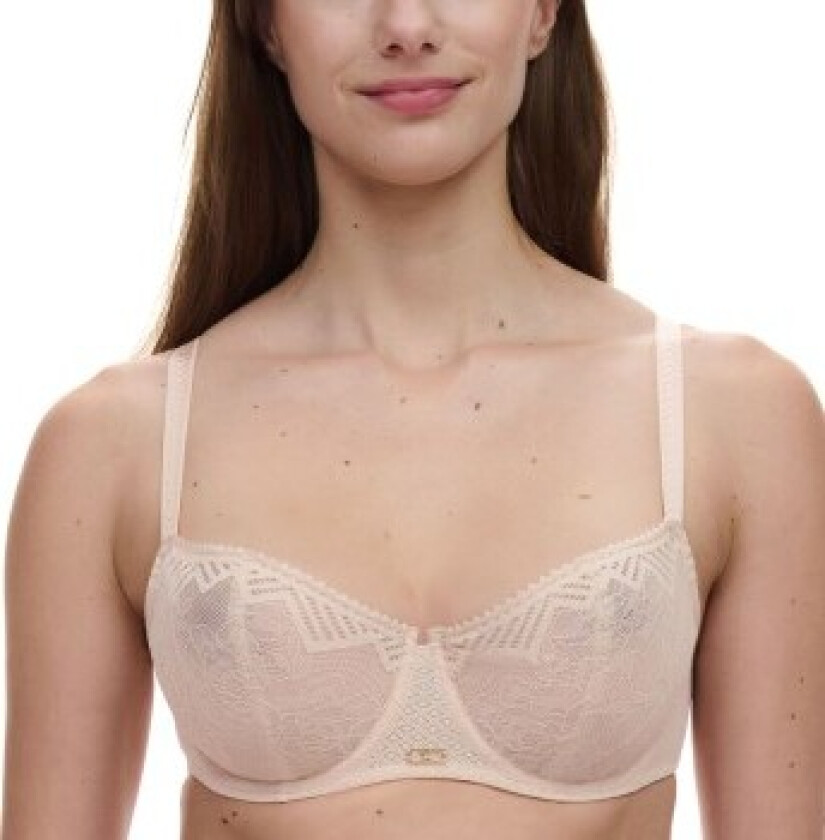 BH Origins Lace Unlined Demi Bra Beige nylon B 75 Dame