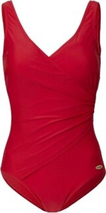 Julia Basic Swimsuit Dame Red 40