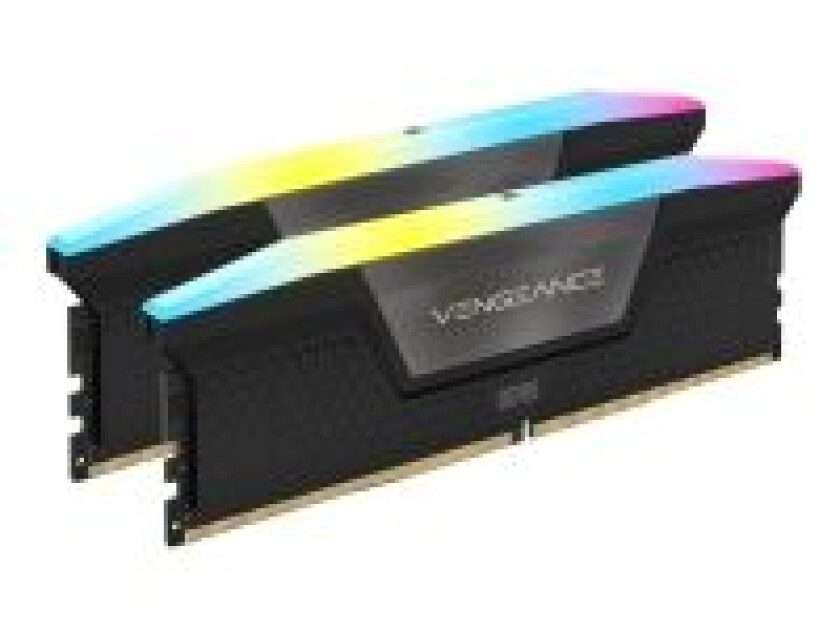 Corsair Vengeance RGB - DDR5 - sett - 48 GB: 2 x 24 GB - DIMM 288-pin - 6000 MHz / PC5-48000 - CL36 - 1.4 V - svart