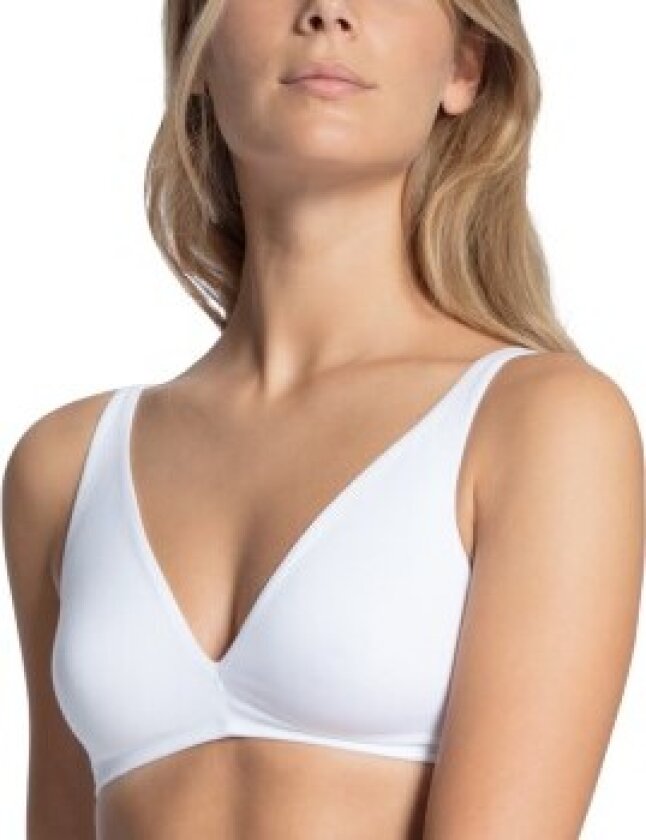 BH Natural Comfort Soft Bra Hvit bomull A 80 Dame