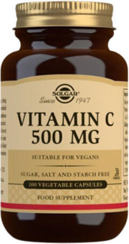 C-Vitamin 500 mg - 100 Kapsler