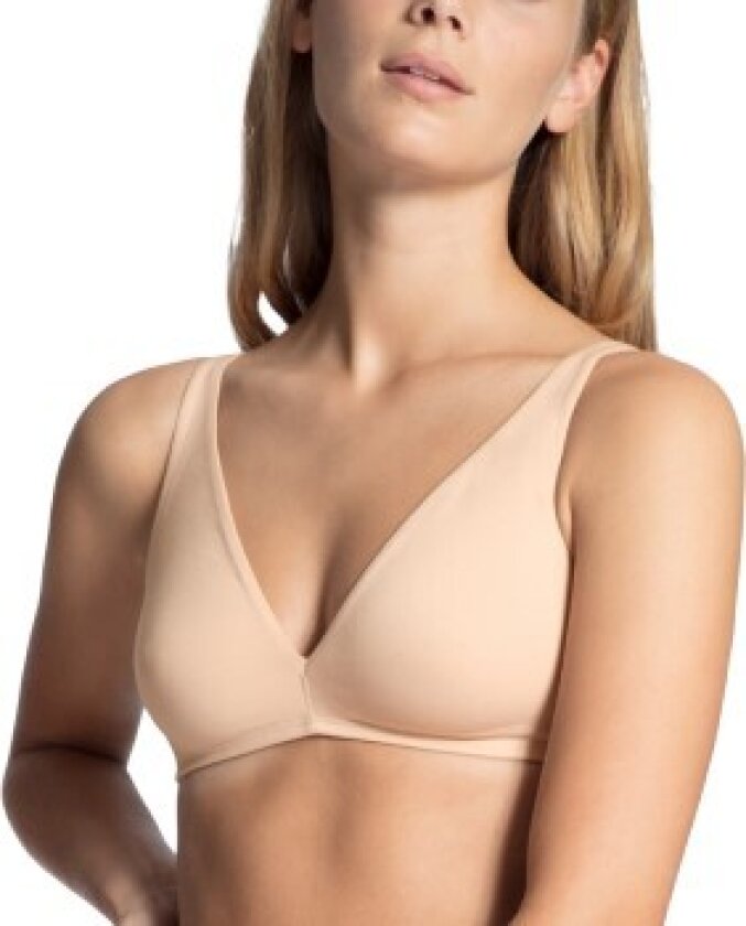 BH Natural Comfort Soft Bra Beige bomull B 80 Dame