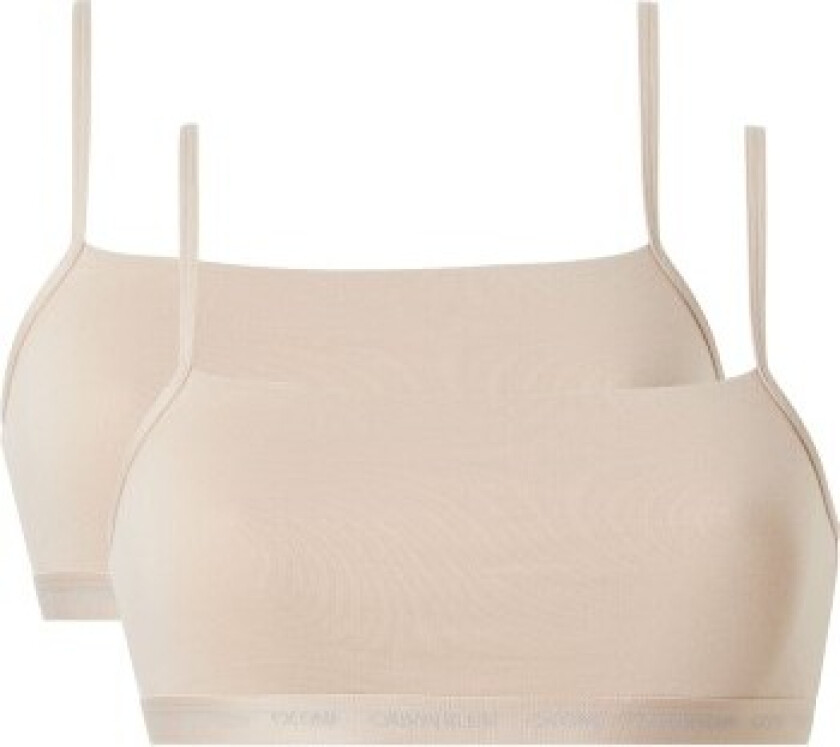 BH 2P One Cotton Unlined Plus Bralette Beige X-Large Dame