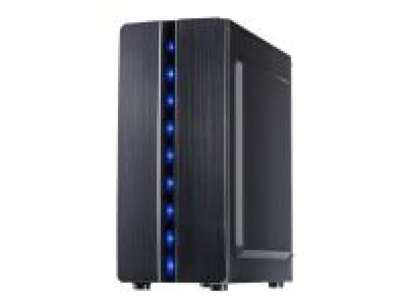 Inter-Tech 88881309, ITX-Tower, PC, Sort, ATX,ITX, Hjemme/kontor, Blå