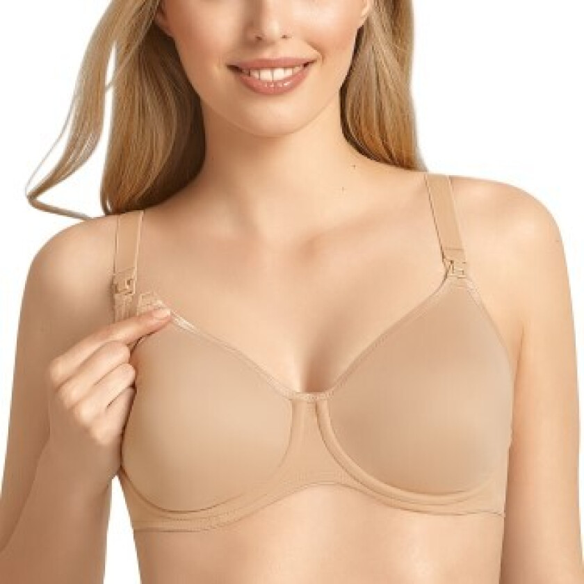 BH Microfiber Underwire Nursing Bra Beige E 95 Dame