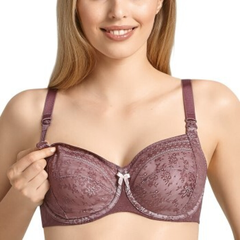 BH Fleur Underwire Nursing Bra Berry/Lilac polyamid C 90 Dame