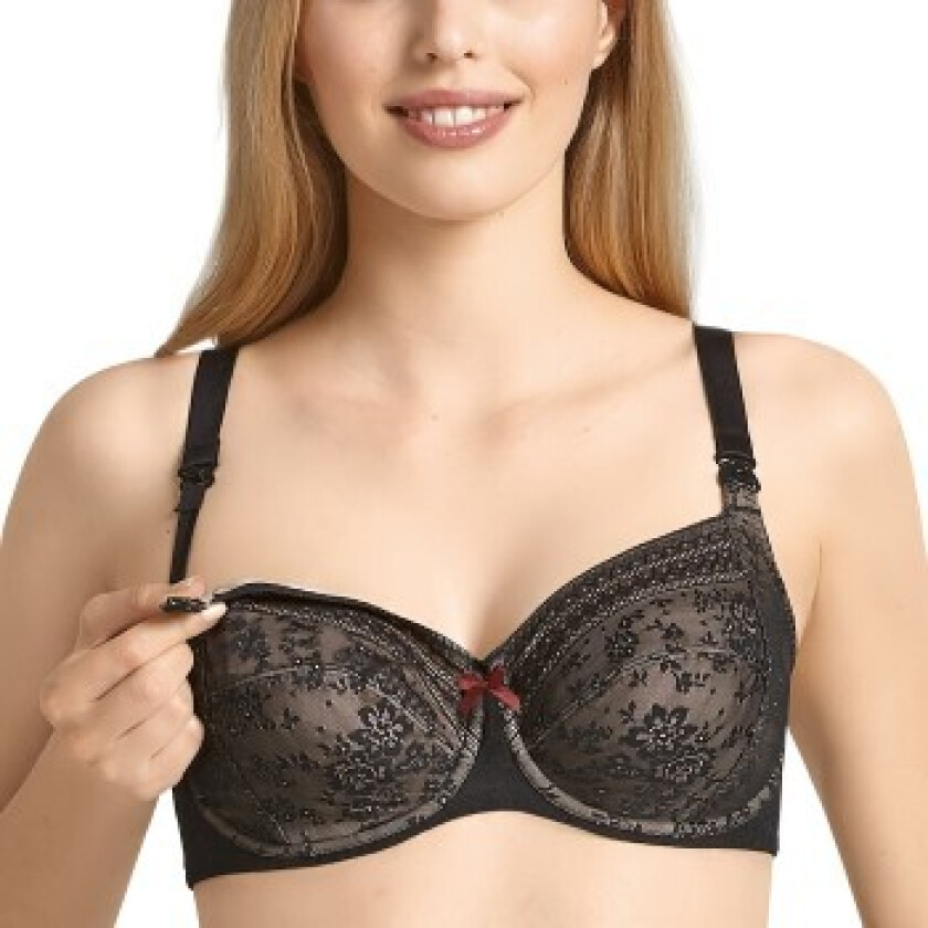 BH Fleur Underwire Nursing Bra Svart polyamid D 75 Dame