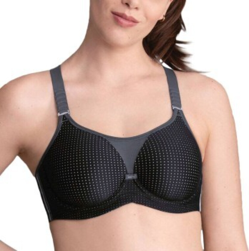 BH Active Underwire Sports Bra Svart/Grå F 85 Dame