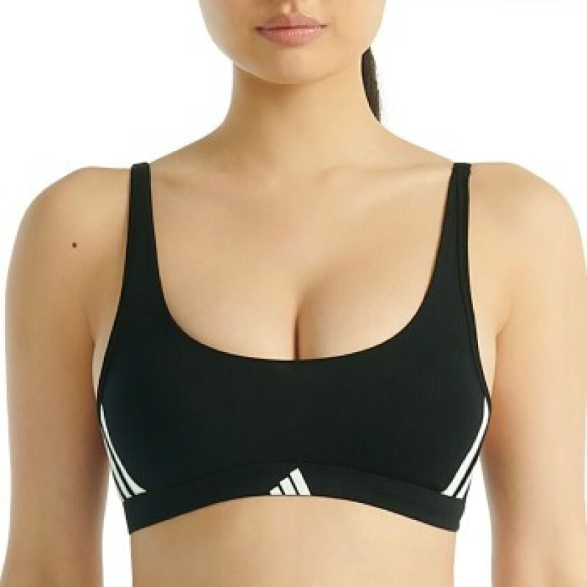 BH Sport Active Essentials 3 Stripes Bralette Svart bomull X-Small Dame