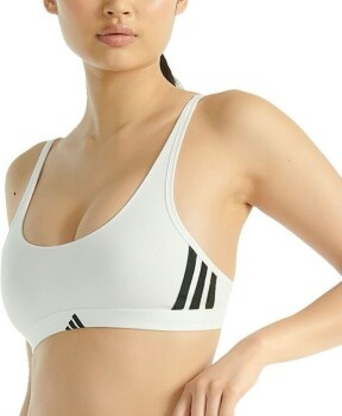 BH Sport Active Essentials 3 Stripes Bralette Hvit bomull Large Dame