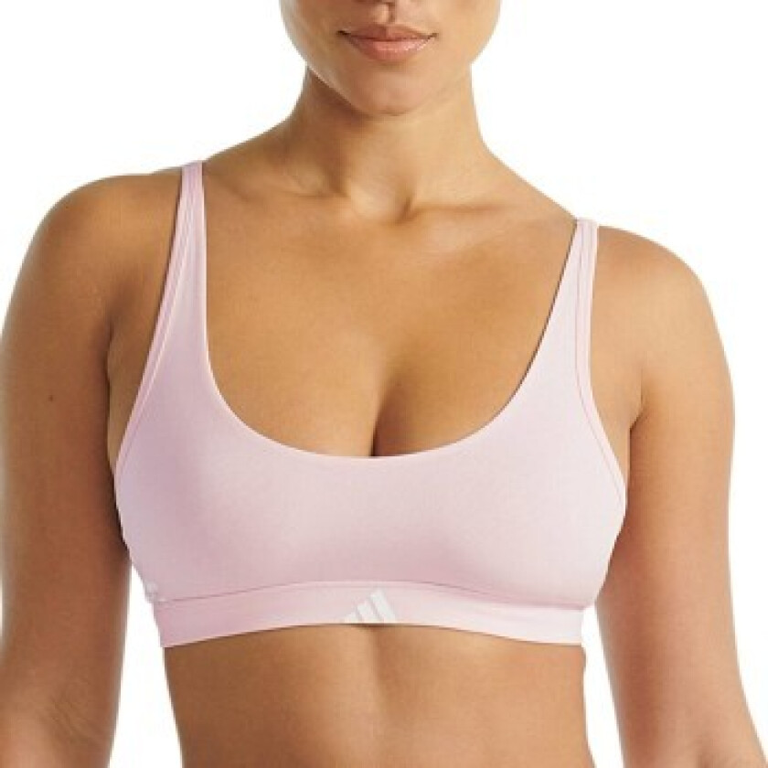 BH Sport Active Essentials 3 Stripes Bralette Lysrosa bomull Large Dame