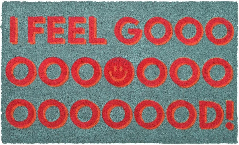Dørmatte i-feel-good turkis 45x75