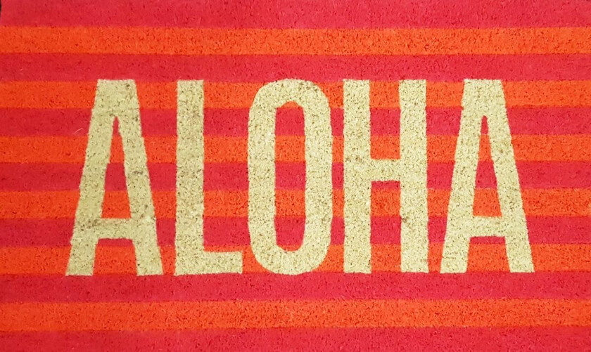 Dørmatte aloha neon/multicolor 45x75