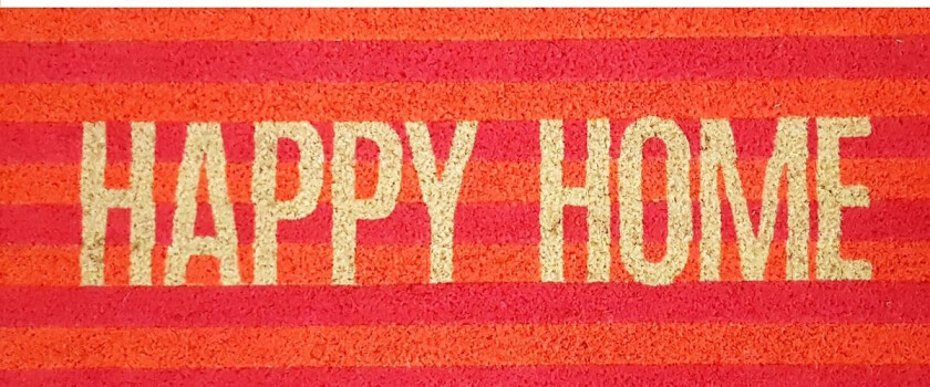Dørmatte happy-home neon 30x75