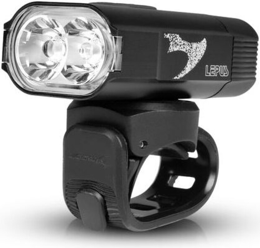 Sykkellykt Moon Lepus - 600 lm / Oppladbar, Svart