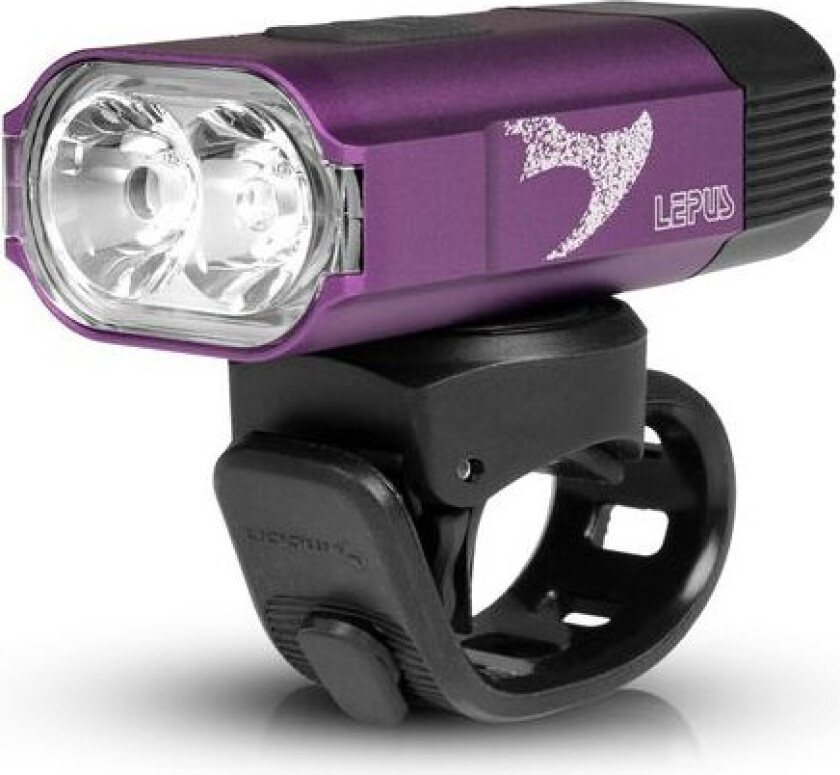 Sykkellykt Moon Lepus - 600 lm / Oppladbar, Lilla