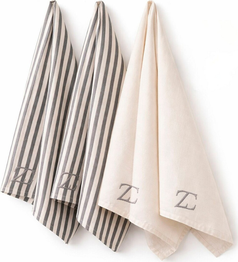 2-pakning kjøkkenhåndkle Giulietta - Beige