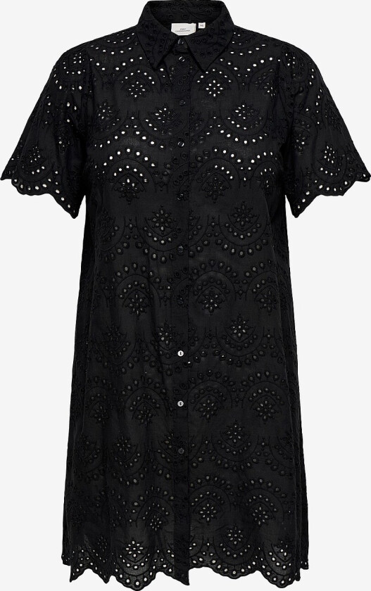 Skjortekjole carValais S/S Dress Wvn - Svart