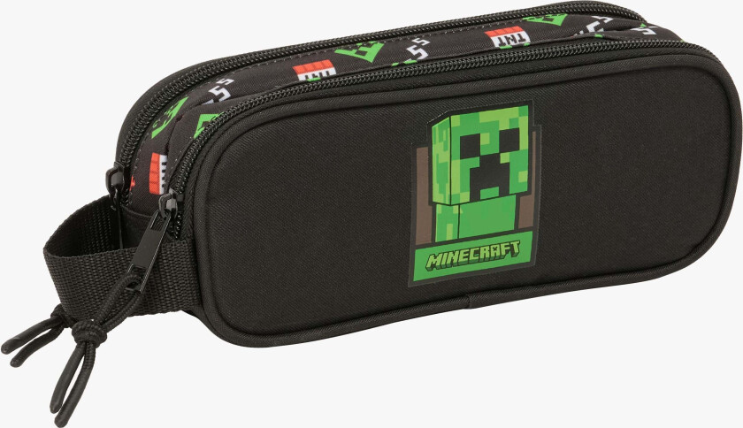 Dobbeltpennal, Svart - Pennal - Polyester