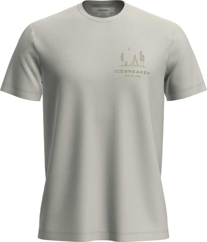 Men's Merino 150 Tech Lite Peaceful Pass T-shirt Ecru Hthr