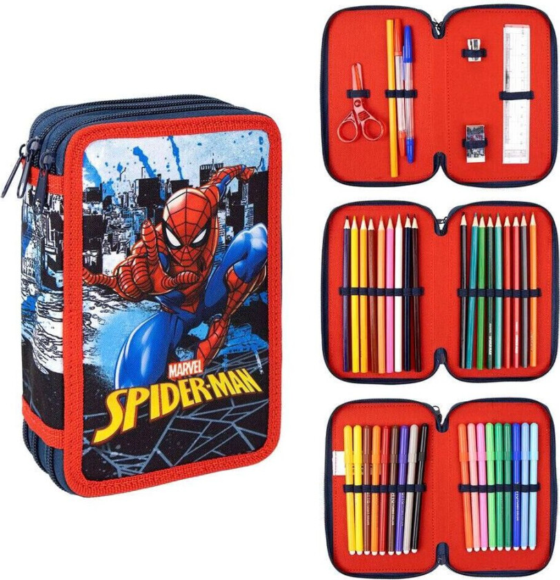 Marvel Spiderman triple pencil case